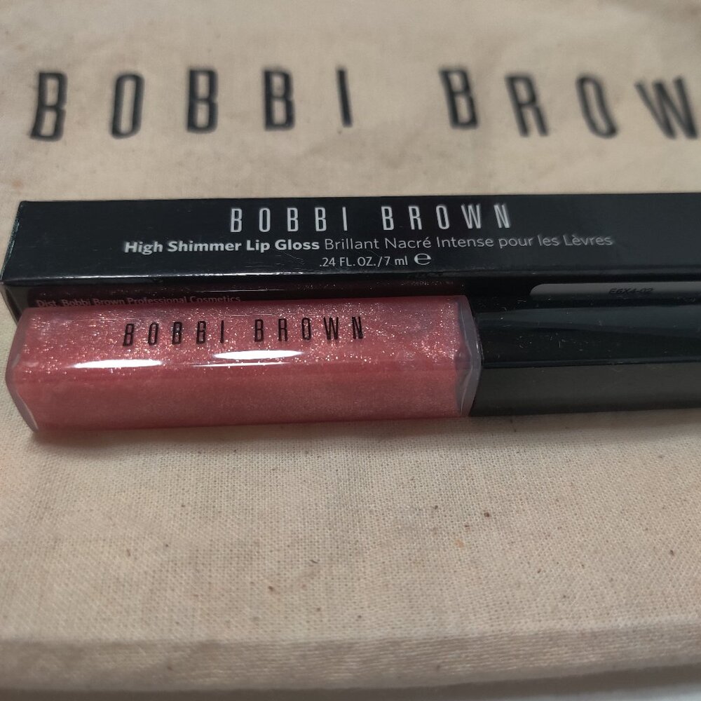 Luxury Brand Bobbi Brown High Shimmer Lip Gloss in Pink Tulle